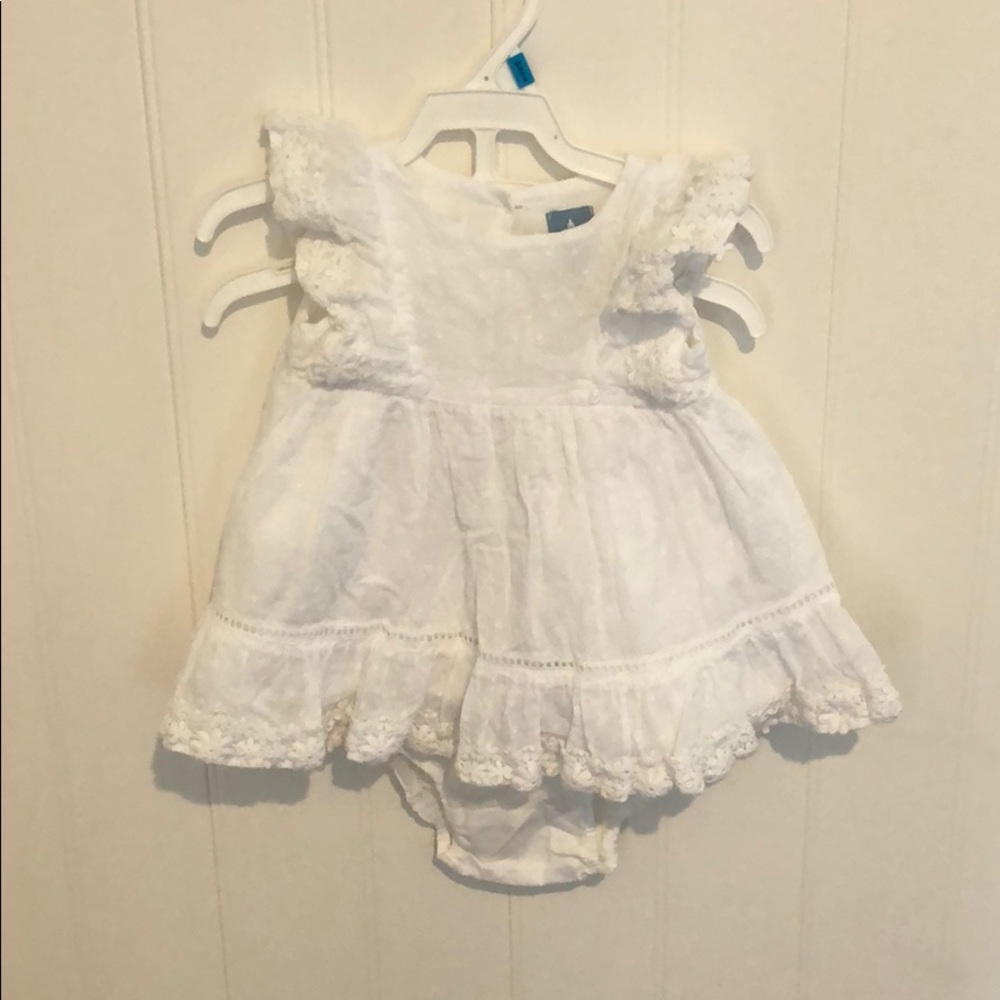 White dress with matching bottoms